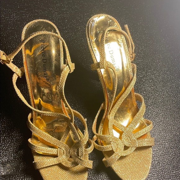 Pierre Dumas Shoes - Pierre Dumas Gold Heeled Shoes